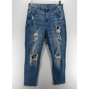 Hollister Jeans 7 Ultra High Rise Mom Vintage Stretch Ripped Juniors